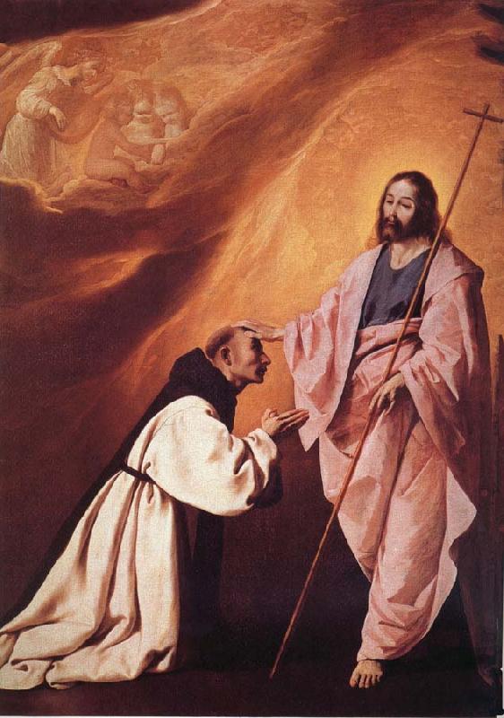 Francisco de Zurbaran Vision of Brother Andres Salmeron Sweden oil painting art
